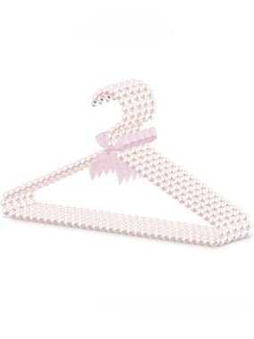 SET OF 5 Pink Pearl Decorative Clothes Hanger